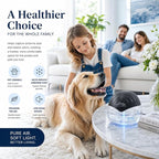 Sirena Twister Air Purifier (Black) - Water Filter Air Washer For Home and Office - Essential Oil Aroma Diffuser With LED Night light - Small Air Cleaner For Smoke and Pets