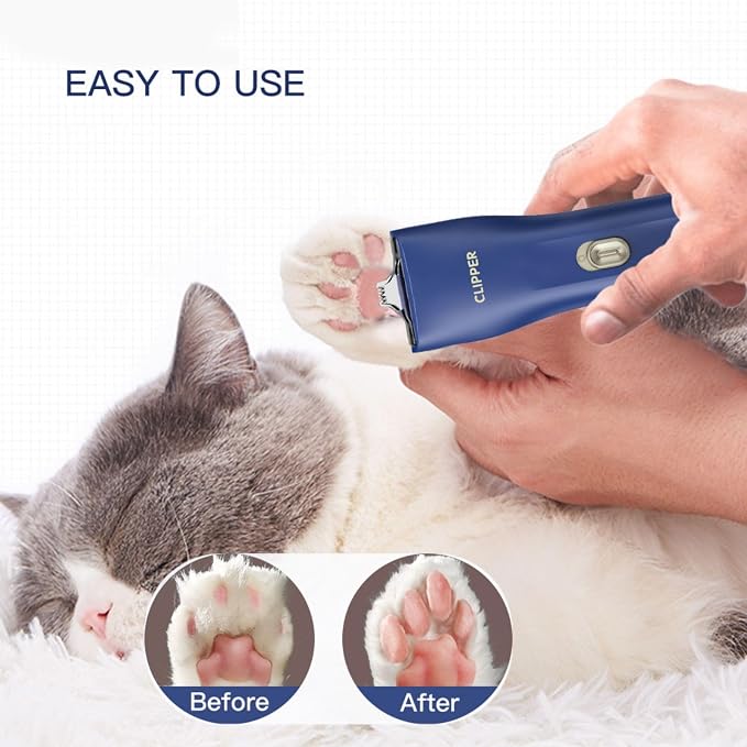 Dog Grooming Kit Clipper for Thick Coat | Low Noise, Cordless Cat Hair Trimmer, Rechargeable Shaver Pet Grooming Tools