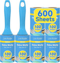 Swihauk 600 Sheets Extra Sticky Lint Rollers for Pet Hair | Easy Spiral Tear Lint Roller for Clothes with Ergonomic Handle, Multipurpose Lint Remover for Furniture, Carpet, Car Seat