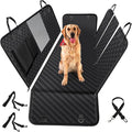 Vailge 100% Waterproof Convertible Dog Car Seat Covers,100% Waterproof Dog Seat Cover with Mesh Window, Heavy Duty seat Cover for Dogs, Dog car Hammock Pet Seat Cover for Cars Trucks suvs,Black,Large
