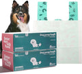 2-Ply Dog Poop Bags with Paper Towels-100 Pieces-Ultra Thick and Leakproof Pet Waste Pick-up Bags-no more warm & yuck feeling