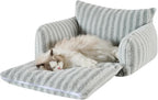 Hollypet Cat Bed Small Dog Orthopedic Couch Beds for Pets up to 20 lbs | Fluffy Multifunctional Double-Layer Warming Kitten Pet Couch Orthopedic Beds with Machine Washable Cover and Non-Slip Bottom