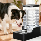 RIZZARI 10L Large Capacity Gravity Dog Water Dispenser- Dog Water Bowl | Dishwasher Safe Bowl,Multi-Day Water Storage,Large BreedFriendly,Travel & Workday Ready,Consistent Water Access