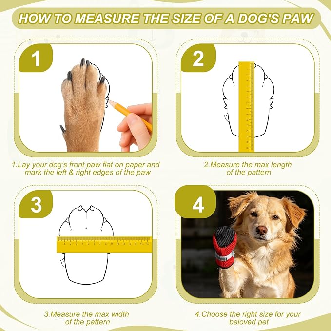 Dog Boots Paw Protector, Reflective Adjustable Non Slip Mesh Summer Breathable Dog Shoes Dog Walking Boots (XL Size, Red, 4 Pcs) Intended for Paws Waterproof for Dogs/Cat/Puppy