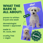 TropiClean Whitening Dog Shampoo, Whitening & Brightening, For All Coat & Color Types, Puppy Safe, Made in the USA, Cat Friendly, 20oz.