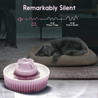 Lawfery Ceramic Cat Water Fountain, 2.1L/71oz Cupcake Pet Fountain | 3 Carbon Filters, 2 Quiet Pumps, Heavy Ceramic Body, and 360° Drinking Area, Drinking Bowl for Indoor Cats and Small Dogs