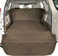 F-color SUV Cargo Liner for Dogs - Heavy Duty Cargo Cover for Mid-Size SUVs | Water Resistant, Bumper Flap, Non-Slip Mat, Car Trunk Dog Car Seat Cover Prevents Scratches Pet Hair Mud Dirt for Sedans Vans