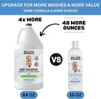 Dog Shampoo Half Gallon, Cleans, Conditions & Detangles, Lavender, 64OZ | For Sensitive Itchy Skin, Hypoallergenic, Tearless, Best Shampoo For Smelly Dogs, Goldendoodle, Poodle & Doodle, Made in USA