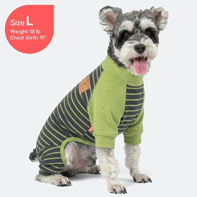 KYEESE Turtleneck Dog Pajamas for Small Medium Large Dogs Warm Dog Onesie | 4-Way Stretch, Lightweight & Breathable, Reduces Shedding, Gentle on Sensitive Skin, Recovery Support, Easy Potty Breaks