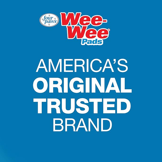 Four Paws Wee-Wee Odor Control Dog Pee Pads with Febreze Freshness