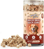 Jungle Calling Freeze Dried Duck Dog & Cat Treats, High Protein, 9.17 oz | Single Ingredient Duck Bites, Grain-Free, Additive-Free Training Treats & Food Toppers for Sensitive Skin & Stomach