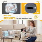 NEWBULIG Pet Grooming Vacuum Kit for Cats and Dogs, 2.5L Dust Cup, White | 3 Suction Modes and 5 Groomer Tools, Dog Clippers with Cordless Low Noise for Cats, Dogs Other Animals Hair Trimmer