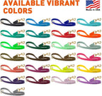 Viper Biothane K9 Working Dog Leash Waterproof Lead for Tracking Training Schutzhund Odor-Proof Long Line with Solid Brass Snap for Puppy Medium and Large Dogs 20in, Amethyst Purple