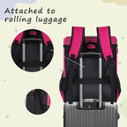 ANILD Dog Travel Bag Backpack, Flight-Ready TSA-Approved Dog Travel Bag with 2 Leak-Proof Food Canisters, 2 Foldable Silicone Bowls, Multi-Compartment Organizer for Hiking, Camping, Dog Mom Essentials