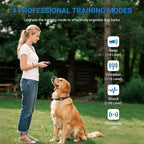 Dog Shock Collar with Remote Control,2000FT Range Dog Training Collar with 4 Training Modes,IP67 Waterproof Dog Bark Collar for Small Medium and Large Dogs(8-150lbs) (Black)