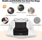 VavoPaw Medium Dog Car Seat Under 50Lbs or 2 Small Dogs Under 25Lbs