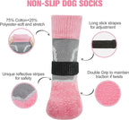 BEAUTYZOO Dog Socks to Prevent Licking Paws for Hardwood Floors Anti Slip, Dog Shoes Booties for Hot/Cold Pavement,Grippy Boots & Paw Protectors Traction Control for Small Medium Large Senior Dogs