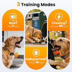 2 in 1 Dog Bark and Shock Collar - 4500FT Anti Bark Dog Training Collar with Remote, 3 Training Modes (Tone, Vibration, Safe Shock), IP67 Waterproof, Portable Training Collar for 5-120lbs Dogs