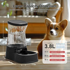 Gardner Pet Automatic Dog Water Dispenser Gravity Stainless Steel Water Waterer Feeder, 100% BPA-Free Large Capacity Water Feeding Bowls for Medium & Large-Sized Dogs Cats Other Pets -(1 Gallon)