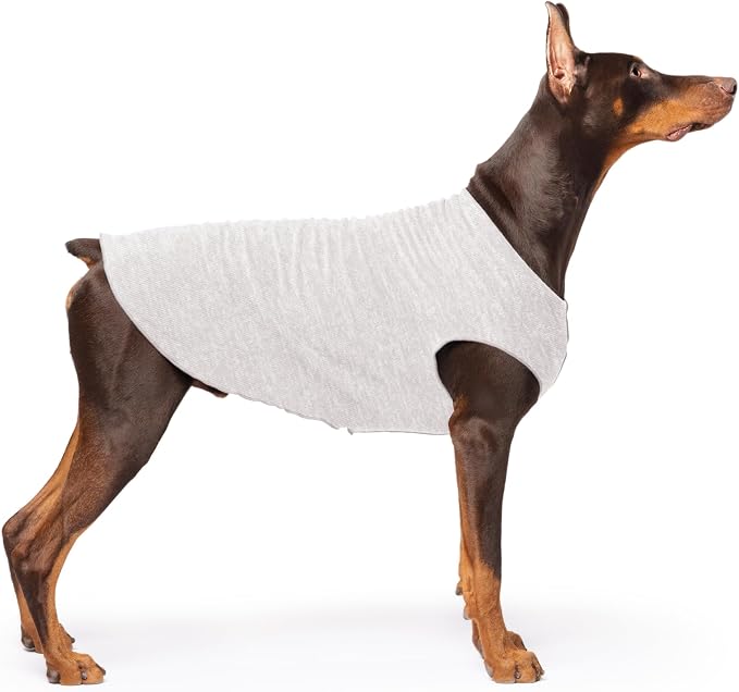 Goldpaw Dog Sun Shirt with UV Protection - Lightweight, Cooling Sun Protection Clothing for Dogs - Reduce Heat Absorption - Pet Clothes Made in the USA - Machine Washable - Size 24 - Pebble Grey