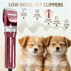 Professional Dog Grooming Clippers for Thick Coat - Dog Hair Trimmer for Grooming- Sheep Shears for Thick Hair – Pet Grooming Clippers for Dogs, Cats, Sheeps, Horse (Rose Gold)