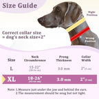 Mayerzon Prong Collar for Large Medium Dogs with Metal Buckle | No Pull Pinch Collar with Hidden Covered Walking Training for Pitbull German Shepherd Doberman Patented
