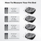 INVENHO Small Dog Bed Washable Orthopedic Calming Warming Durable Pet Bed with Anti-Slip Bottom