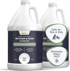 Smiling Paws Dogs & Cats Urine Enzyme Stain & Odor Remover, 1 Gallon | Professional Dog Urine Cleaner Solution, Pet Odor & Scent Eliminator, Remove Dog & Cat Urine, Feces & Vomit Stains