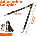 HOWGO Double Dog Leash,Tangle-Free 360 Swivel(Lavender, Std M-L Splitter) | Individually Adjustable Length, Coupler Leads 2 Dogs,Zinc Alloy Hooks,Durable Nylon,No-Tangle Walking,All Breeds