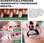 Pet Teeth Cleaning Powder, 6 oz, Dog Dental Care for Dogs & Cats Tooth Cleaning, Tartar Cleaning and Removal, Fighting Bad Breath, Oral Care, Breath Freshener