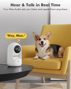 Dzees 2K Indoor Security Cameras, 360° WiFi Pet Camera, 4-Pack | Phone app, 5GHz and 2.4GHz WiFi, wired design, 2-way audio, motion tracking, night vision
