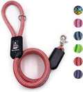 Warren London Climbing Rope Dog Leash – 5 ft Candy-Stripe Rope w/Padded Handle & 360° Clip | Bold Red & White Lead for Year-Round Adventures