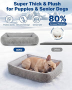 Cooling Dog Bed for Small Medium Dogs - Reversible Design (Ice‑Silk Cooling Layer | Sherpa Fleece Layer), Washable Cooling Mat for Dogs, Cats, Crates 24" × 15"
