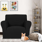 MAXIJIN Chair Covers for Living Room 1 Piece Stretch Sofa Chair Slipcovers with Arms (31"-46") Furniture Protector for Dog Pet Couch Armchair Cover (Chair, Diamond Pattern Black)