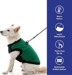 Gooby Fashion Vest Dog Jacket - Green, X-Large - Warm Zip Up Bomber Vest with Dual D Ring Leash - Winter Water Resistant Sweater - Dog Clothes for Small or Medium
