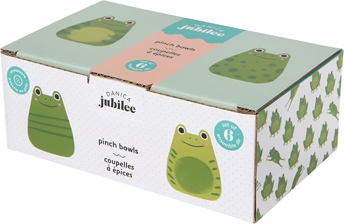Jubilee Stoneware Pinch Bowls, Ribbit