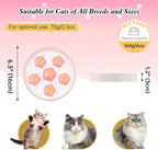 Ceramic Slow Feeder Cat Bowl, 6.3" Whisker Friendly Anti-Vomit, Blush | Shallow Cat Puzzle Feeder, Slow Eating 3x, Dry & Wet Food, Cute Flower-Shaped Maze, Microwave & Dishwasher Safe, 6.3" X 1.2"