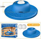 Multi-Purpose Silicone Slow Feeder & Lick Mat for Dogs & Cats (Blue)