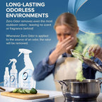 Zero Odor - Multi-Purpose Strong Odor Eliminator for Home, Office, Car, Bathroom, Hotel, Room Deodorizer, and Odor Neutralizer Kit | Odor Eliminator for Hotel, Bathroom, Basement, Trash & Upholstery, Fabric & Room Deodorizer - 22 oz, 8 oz and 4 oz