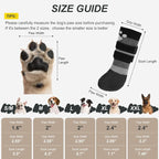 BEAUTYZOO Dog Shoes for Hot Pavement, Waterproof Dog Socks to Prevent Licking Paws & Hardwood Floors, Dog Booties Paw Protectors with Adjustable Straps & Non-Slip Sole, Small Medium Large Dogs Boots