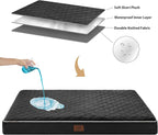 WNPETHOME Orthopedic Big Dog Beds Large Sized Dog, Waterproof Extra Large Dogs Bed with Removable Washable Cover, Multi-Needle Quilting Dogs Crate Bed