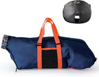 Cinf Cat Nail Clipping Cleaning Grooming Restraint Bag (Free Muzzle) Set No Scratching Biting for Bathing Nail Trimming Injecting Examining(Navy Blue,L)
