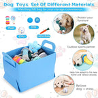 65 Pcs Puppy Supplies Starter Kit Small Dog Essentials Includes Dog Leash, Toys, Bowl, Brushes, Water Bottles, pet Blankets Puppy Accessories for New Welcome Gift Supplies(Cool,Blue)
