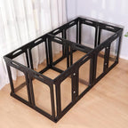 Clear Dog Playpen Extension Panels, 2 Pack, Height 30 inch, Black