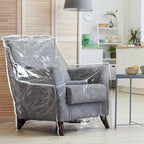 PAMASE 1.5mm Thickened Plastic Armchair/Recliner Cover - Heavy Duty Clear Vinyl Living Room Chairs Slipcover to Prevent Dogs Cats Pets Scratching, Waterproof Dustproof