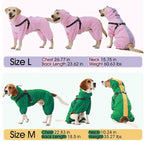 Lelepet Rain Coats for Dogs Waterproof, Pink, M | Four legs keeps fur clean and dry, Built in harness for easy outdoor trips, Reflective stripes ensure safety in dim light