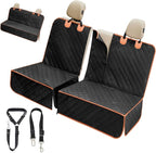 IVY&LANE Dog Car Seat Cover for Back Seat,Conversible 2-in-1 Waterproof Front Seat Cover,Heavy-Duty & Scratchproof Car Seat Protector Cover for SUVs,Trucks and Sedans,Large