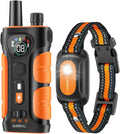 SLOPEHILL Dog Shock Collar,4200FT Dog Training Collar with Remote,Orange | IP68 Waterproof e Collar with Beep,Vibration,Safe Shock,Light,No Shock Mode,Shock Collar for Small Medium Large Dog 8-140lbs