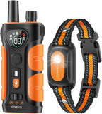 SLOPEHILL Dog Shock Collar,4200FT Dog Training Collar with Remote,Orange | IP68 Waterproof e Collar with Beep,Vibration,Safe Shock,Light,No Shock Mode,Shock Collar for Small Medium Large Dog 8-140lbs