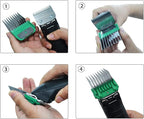 Professional Animal Stainless Steel Attachment 9 Color Guide Comb Set,Compatible with Andis, Oster A5, Wahl KM Series Clipper Detachable Blade Pet, Dog, Cat, and Horse Clippers